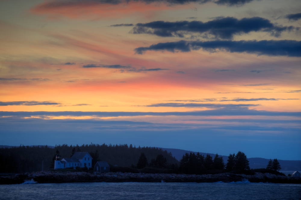 Winter Harbor Lighthouse at Sunset