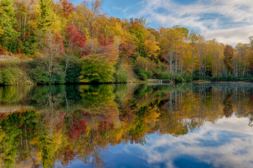 Fall's Majesty Reflected in Sims Pond